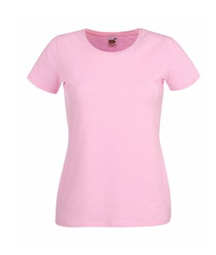 T-SHIRT DONNA ELASTICIZZATA GIROCOLLO MANICA CORTA rosa